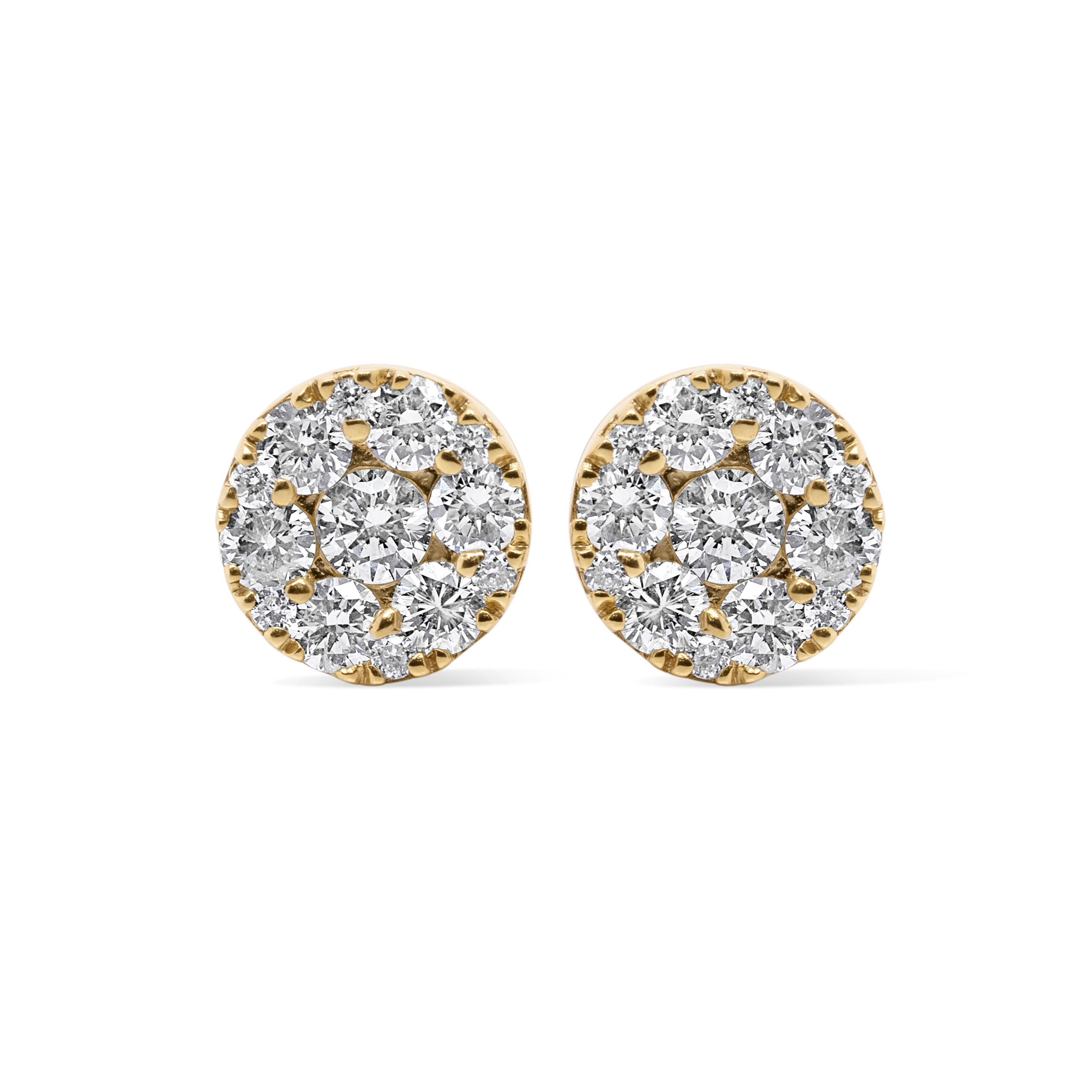 Diamond Earrings1.55 ct. 10K Yellow Gold